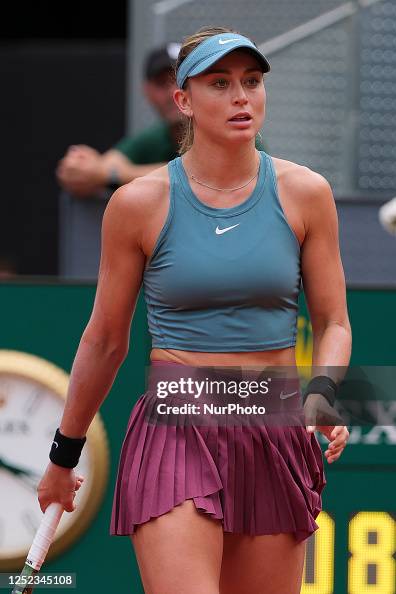 Paula Badosa Of Spain In Action Against Coco Gauff Of The United