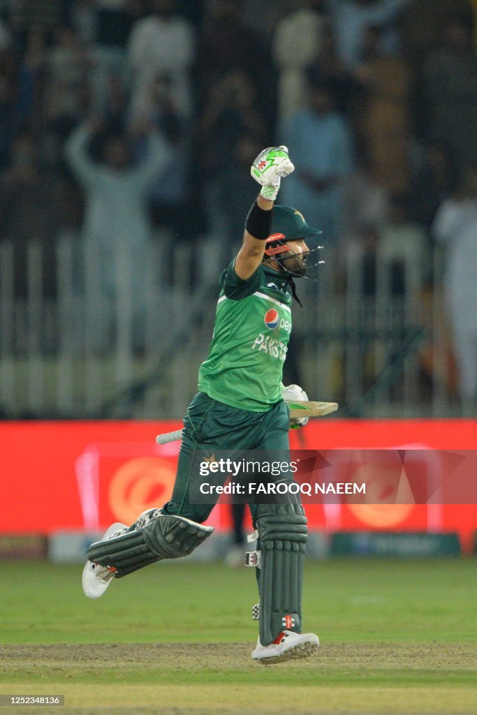 Muhammad Razwan Pakistan's Muhammad Rizwan celebrates the win second one-day... News ...
