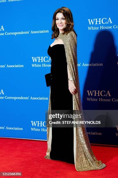 Television personality Lisa Vanderpump arrives for the White House Correspondents' Association dinner at the Washington Hilton in Washington, DC,...