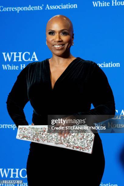 Representative Ayanna Pressley arrives for the White House Correspondents' Association dinner at the Washington Hilton in Washington, DC, April 29,...