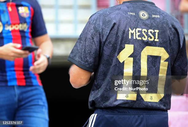 Messi supporter during the match between FC Barcelona and Real Betis Balompie, corresponding to the week 32 of the Liga Santander, played at the...