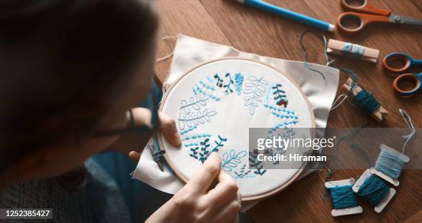 it's a very soothing pastime but also a very creative one - sewing craft stock pictures, royalty-free photos & images