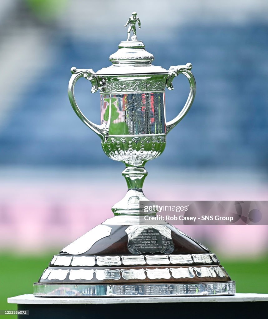 The Scottish Cup trophy is pictured before a Scottish Cup semifinal The Scottish Cup trophy is pictured before a Scottish Cup semifinal