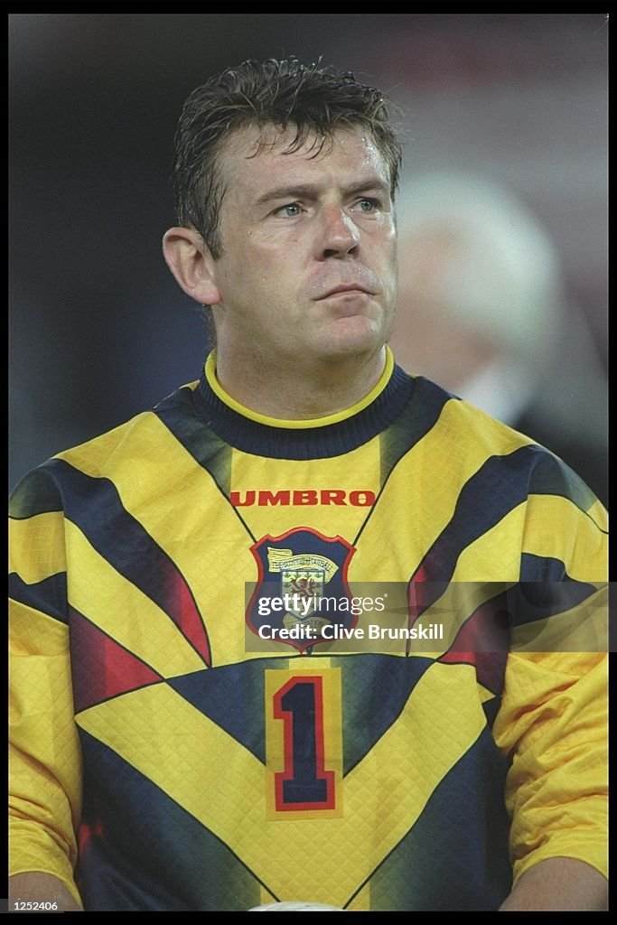 A portrait of Andy Goram of Scotland