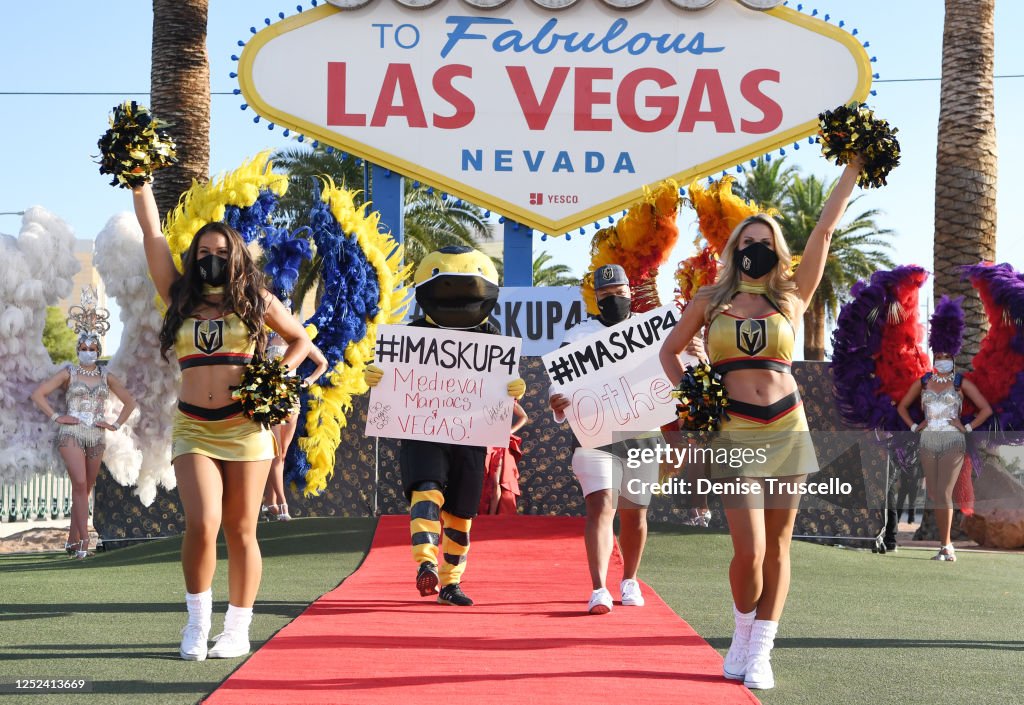 Las Vegas Entertainers Kick Off Pro-Mask Wearing Campaign With Fashion Show Amid Spike In COVID-19 Cases