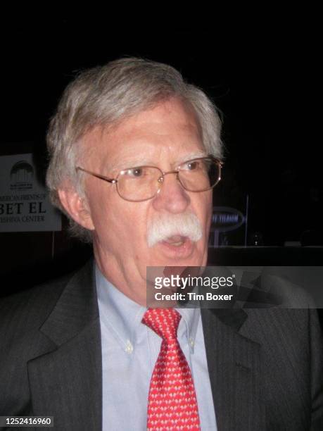 View of American attorney and former US Ambassador to the United Nations John Bolton as he attends an unspecified event, December 4, 2016.