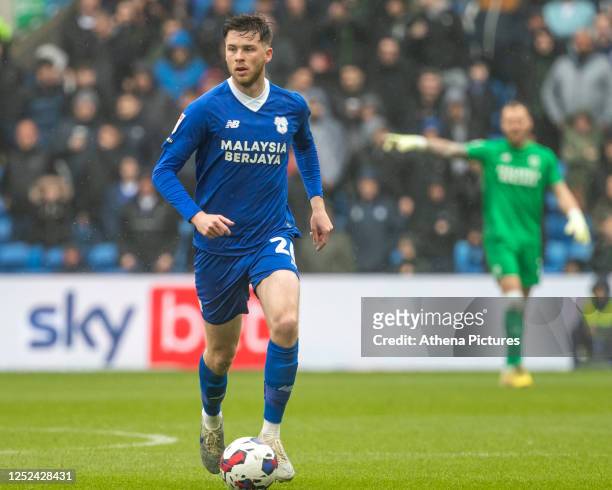 Jack Simpson of Cardiff City attacks during the Sky Bet Championship match between Cardiff City and Huddersfield Town at the Cardiff City Stadium on...
