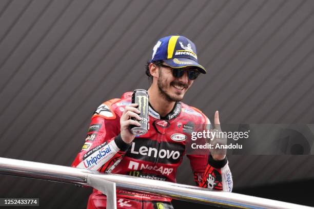 Francesco Pecco Bagnaia of Italy and Ducati Lenovo Team during the race day of the Gran Premio MotoGP Guru by Gryfyn of Spain at Circuito de Jerez -...