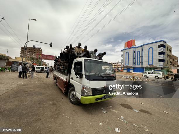 View of streets as clashes continue between the Sudanese Armed Forces and the paramilitary Rapid Support Forces despite the agreement on cease fire...