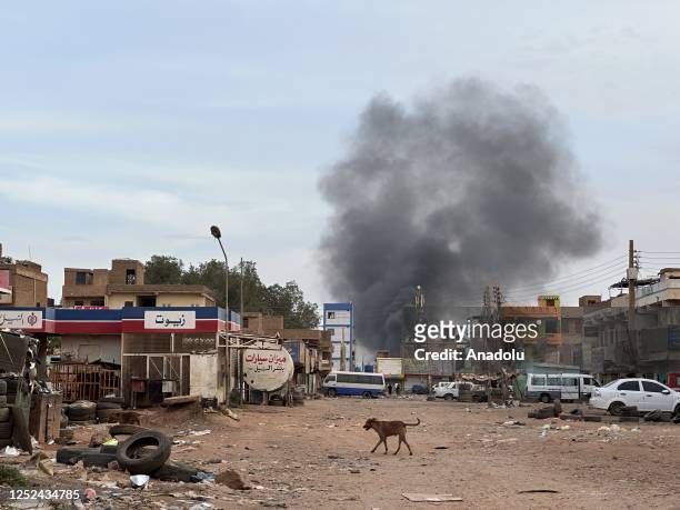 View of streets as clashes continue between the Sudanese Armed Forces and the paramilitary Rapid Support Forces despite the agreement on cease fire...