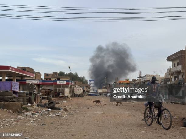 View of streets as clashes continue between the Sudanese Armed Forces and the paramilitary Rapid Support Forces despite the agreement on cease fire...