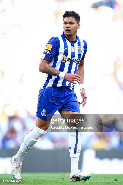 Evanilson of FC Porto gestures during the Liga Portugal Bwin match between FC Porto and Boavista at Estadio do Dragao on April 30, 2023 in Porto,...