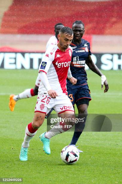 Ruben AGUILAR during the Ligue 1 Uber Eats match between Monaco and Montpellier at Stade Louis II on April 30, 2023 in Monaco, Monaco.