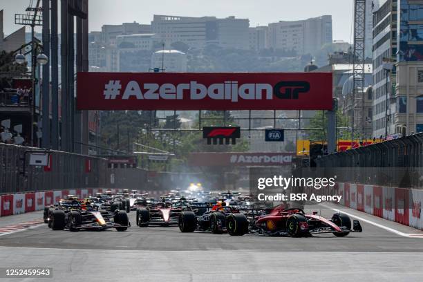 Charles Leclerc, Ferrari SF-23 during the Azerbaijan Grand Prix at Baku City Circuit on Sunday April 30, 2023 in Baku, Azerbaijan.