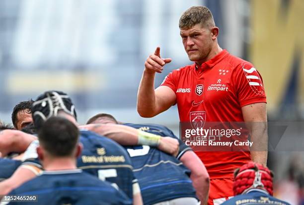 Dublin , Ireland - 29 April 2023; Jack Willis of Toulouse during the Heineken Champions Cup Semi Final match between Leinster and Toulouse at the...