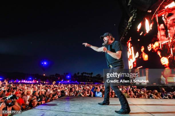 Ronnie Dunn of Brooks & Dunn performs on the Mane Stage at the three-day Stagecoach Country Music Festival at the Empire Polo Club in Indio Sunday,...