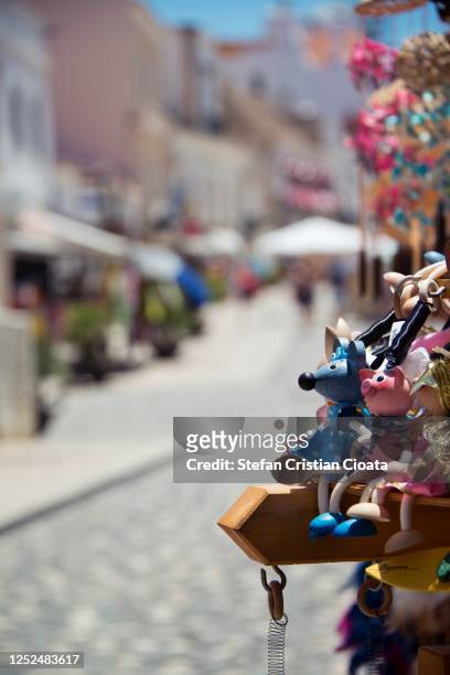 summer portuguese souvenirs portugal - albufeira stock pictures, royalty-free photos & images