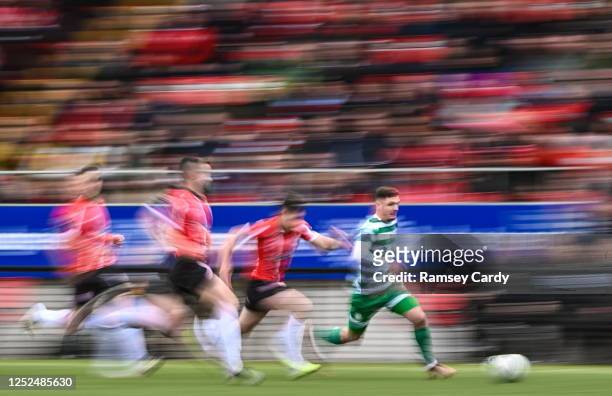 Northern Ireland , United Kingdom - 1 May 2023; Trevor Clarke of Shamrock Rovers during the SSE Airtricity Men's Premier Division match between Derry...