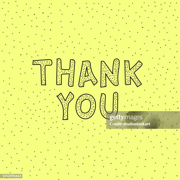 vielen dank! schriftzugzeichnung - thank-you-englischer-satz stock-grafiken, -clipart, -cartoons und -symbole