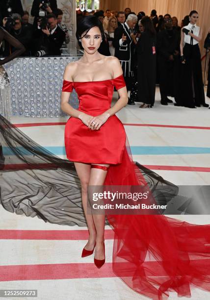 Kelsey Asbille Chow at the 2023 Met Gala: Karl Lagerfeld: A Line of Beauty held at the Metropolitan Museum of Art on May 1, 2023 in New York, New...