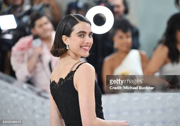 Margaret Qualley at the 2023 Met Gala: Karl Lagerfeld: A Line of Beauty held at the Metropolitan Museum of Art on May 1, 2023 in New York, New York.