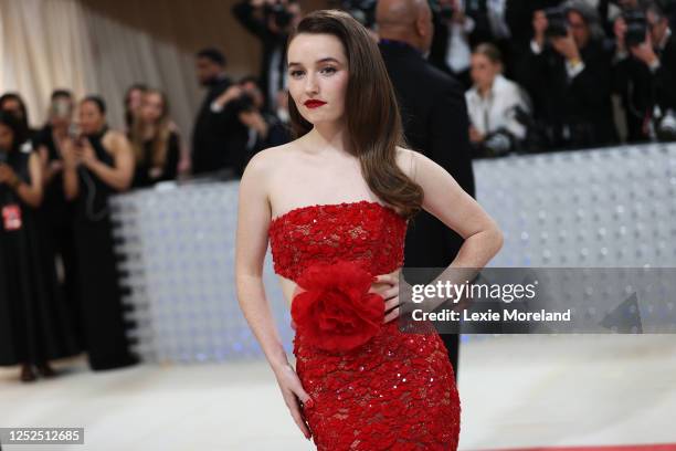 Kaitlyn Dever at the 2023 Met Gala: Karl Lagerfeld: A Line of Beauty held at the Metropolitan Museum of Art on May 1, 2023 in New York, New York.