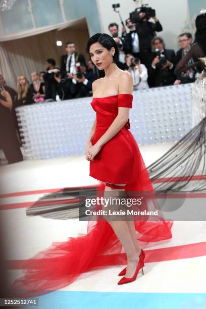 Kelsey Asbille Chow at the 2023 Met Gala: Karl Lagerfeld: A Line of Beauty held at the Metropolitan Museum of Art on May 1, 2023 in New York, New...