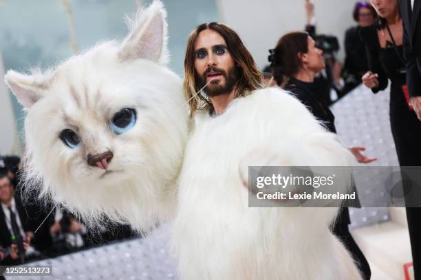 Jared Leto at the 2023 Met Gala: Karl Lagerfeld: A Line of Beauty held at the Metropolitan Museum of Art on May 1, 2023 in New York, New York.