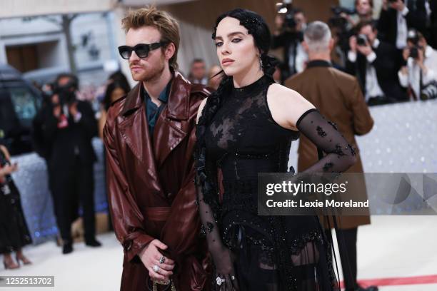 Finneas O'Connell and Billie Eilish at the 2023 Met Gala: Karl Lagerfeld: A Line of Beauty held at the Metropolitan Museum of Art on May 1, 2023 in...