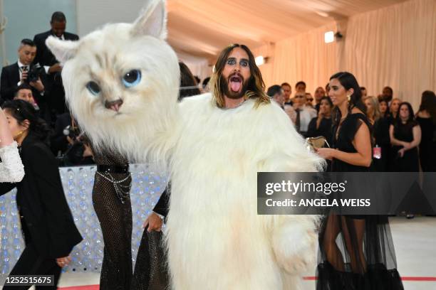 Actor Jared Leto arrives for the 2023 Met Gala at the Metropolitan Museum of Art on May 1 in New York. The Gala raises money for the Metropolitan...