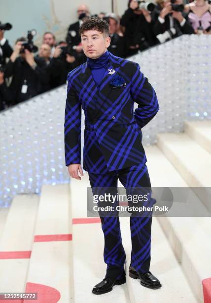 Barry Keoghan at the 2023 Met Gala: Karl Lagerfeld: A Line of Beauty held at the Metropolitan Museum of Art on May 1, 2023 in New York, New York.