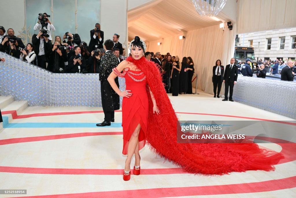 Christine Chiu arrives for the 2025 Met Gala at the Metropolitan