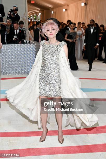 Marion Cotillard at the 2023 Met Gala: Karl Lagerfeld: A Line of Beauty held at the Metropolitan Museum of Art on May 1, 2023 in New York, New York.