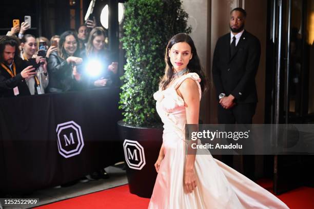 Irina Shayk departs The Mark Hotel to attend the 2023 Met Gala Celebrating, an annual fundraising gala held for the benefit of the Metropolitan...