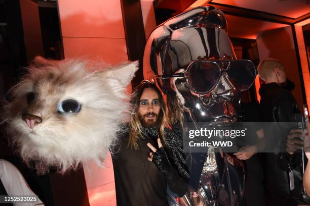 Jared Leto at the Karl Lagerfeld Met Gala After Party held at The Mark Hotel on May 1, 2023 in New York, New York.
