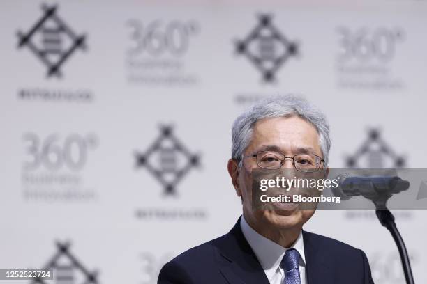 Kenichi Hori, president and chief executive officer of Mitsui & Co., speaks during a news conference in Tokyo, Japan, on Tuesday, May 2, 2023. Mitsui...