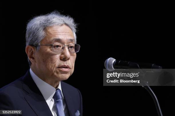 Kenichi Hori, president and chief executive officer of Mitsui & Co., speaks during a news conference in Tokyo, Japan, on Tuesday, May 2, 2023. Mitsui...