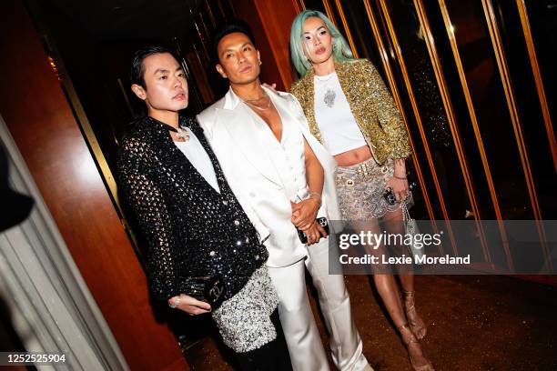 Ezra J. William, Prabal Gurung and Tina Leung at the 13th Annual Met Gala After Party hosted by Janelle Monae held at Boom at The Standard, High Line...