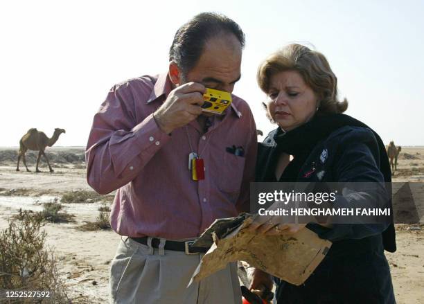 Fernando Suarez , from Escondido, CA, father of Jesus Suarez, a US soldier killed during the US-led war on Iraq 27 March 2003, and Anabelle Valencia,...