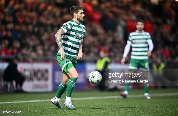 Northern Ireland , United Kingdom - 1 May 2023; Lee Grace of Shamrock Rovers during the SSE Airtricity Men's Premier Division match between Derry...