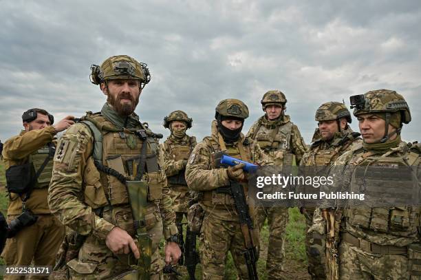 The military personnel of a Territorial Defence Forces brigade polishes offensive actions, Zaporizhzhia Region, southeastern Ukraine.