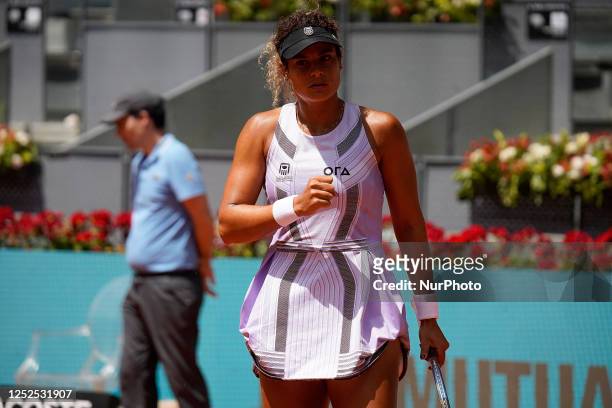 Mayar Sherif of Egypt during their match against Aryna Sabalenka of Belarus on Day Eight of the Mutua Madrid Open at La Caja Magica on 1st May, 2023...