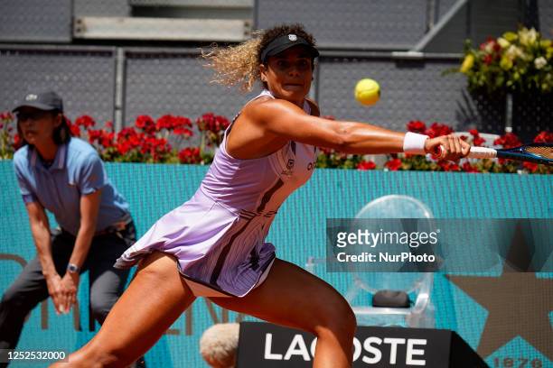 Mayar Sherif of Egypt during their match against Aryna Sabalenka of Belarus on Day Eight of the Mutua Madrid Open at La Caja Magica on 1st May, 2023...