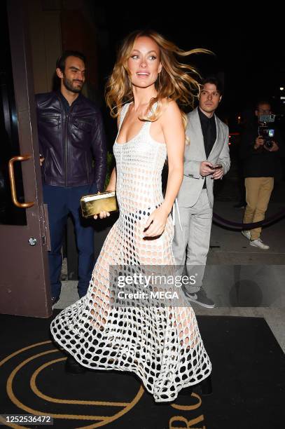 Olivia Wilde is seen arriving at the Met Gala after party at Zero Bond on May 1, 2023 in New York City.