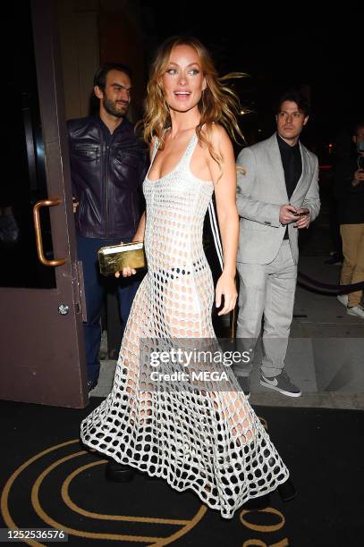 Olivia Wilde is seen arriving at the Met Gala after party at Zero Bond on May 1, 2023 in New York City.