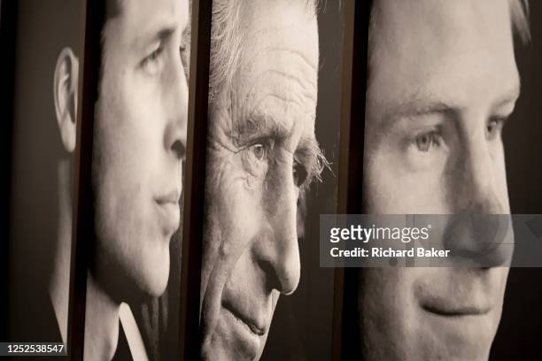 With five days to go before the coronation of King Charles III, the faces of William the Prince of Wales; his father the new king and the king's...