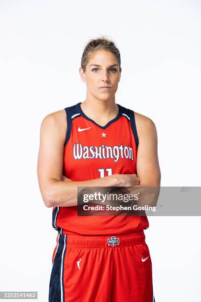 Elena Delle Donne of the Washington Mystics poses for a portrait during WNBA Media Day at Entertainment and Sports Arena on May 1, 2023 in...