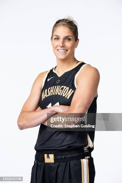 Elena Delle Donne of the Washington Mystics poses for a portrait during WNBA Media Day at Entertainment and Sports Arena on May 1, 2023 in...