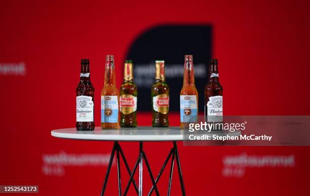 Rio de Janeiro , Brazil - 2 May 2023; AB InBev products on Q&A Stage during day one of Web Summit Rio 2023 at Riocentro in Rio de Janeiro, Brazil.