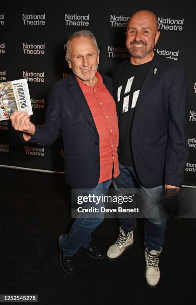 Wayne Sleep and Jose Bergera attend the press night after party for "The Motive And The Cue" at The National Theatre on May 2, 2023 in London,...